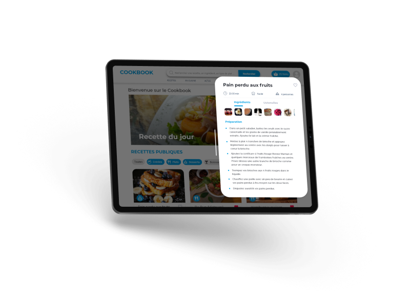 Cookbook tablette