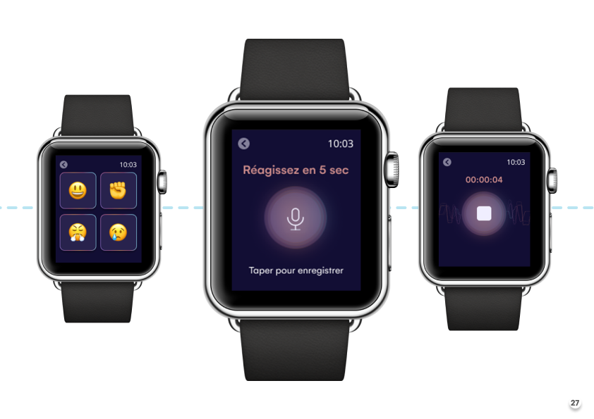 Application pour smartwatch